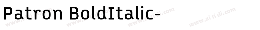 Patron BoldItalic字体转换